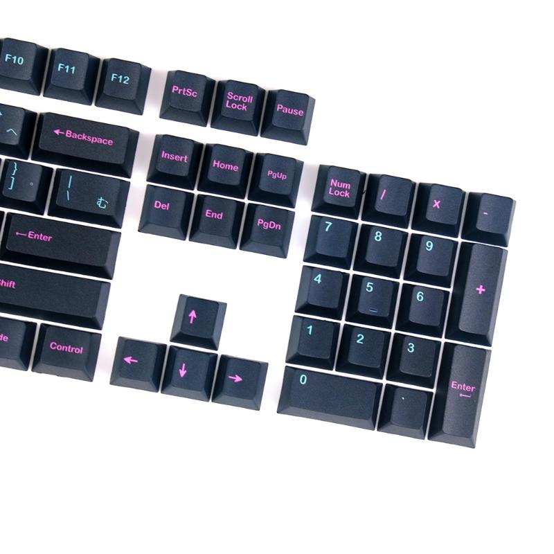Für Kreative PBT-Farbsublimations-japanische Tastenkappen 127 Stück Datei für Taste für GK61 64 84 Tkl87 98 104 MX hes N