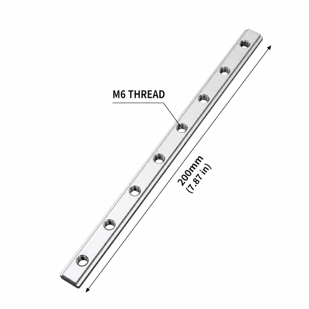 19 T-Slot T-Slot Guide Rail M6 Double Groove Slider Track Slot Miter Track Jig DIY Workbench