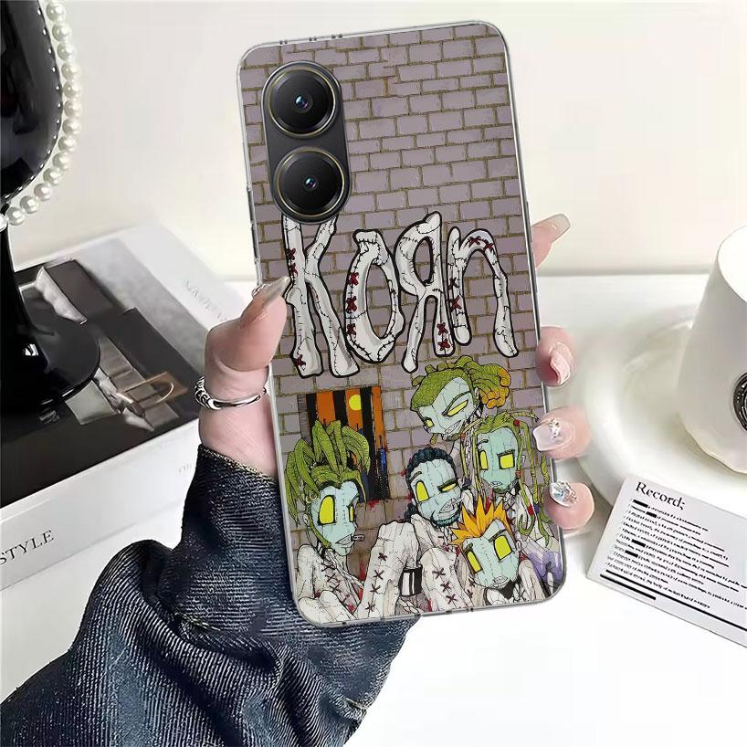 K-Korn Rock Band Soft Phone Case For Xiaomi Redmi 15C 15 13C 13 Poco X5 X6 X7 F7 Ultra M7 12C 12 10 10C 9C 9A 9T 9 Fundas Poco X