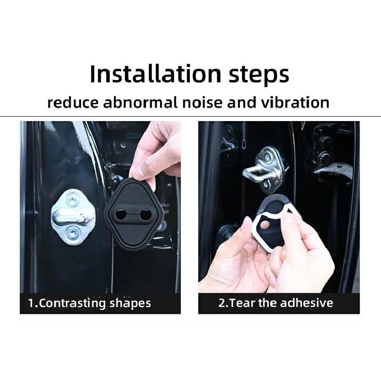 4pcs Car Door Closing Sound Deadener Damper Antirust Protective Covers for Haval H6 H9 H2 M6 Cool Dog Plus Jolion F7X H6-Coupe
