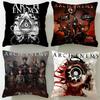 Classic Band Arch Enemy Cushion Cover Soft & Easy-Wash Pillow Case – Versatile for Couch, Bed, Travel and Office