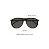 Saint Laurent Logo Mirrored Leg Irregular Shape Sunglasses Men Sunglasses Tortoiseshell SL667