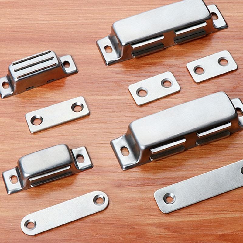 Magneti per Armadio Acciaio Inossidabile Fermaporta Ferramenta con Magnete Forte Cattura Magnetica per Porta per Armadio