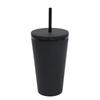 not predrilled 480ml 16oz clear plastic snow globe tumbler snow globe cup with straw and lid