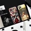 L-Lana Del Rey Singer Silicone Anime Black Case For Iphone 17 Air 16 15 14 13 12 11 Pro Max Plus Basic