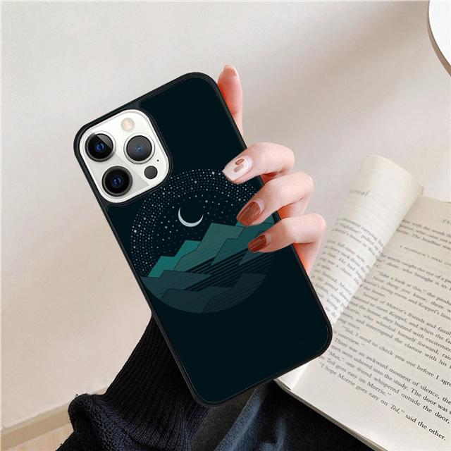 Star Lake Mountain Phone Case Back Cover For iPhone 17 Air 16 15 14 Plus 11 Pro Max 13 Pro Max 12 Max Coque