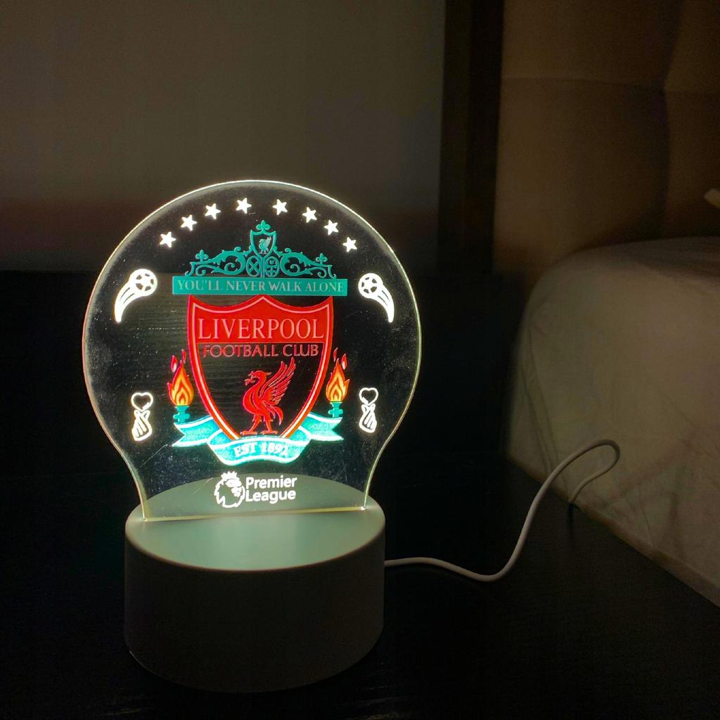Liverpool Fc 3D Led Night Light Desk Lamp For Kids Christmas Gift