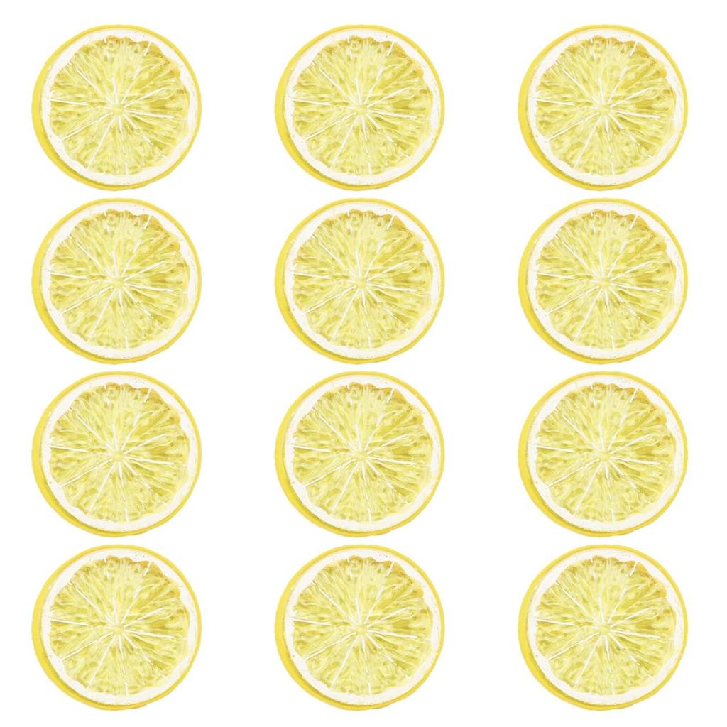 Rimikuru Food Sample Lemon Slices Set for Fruit Display (Lemon, 12-Piece Set)