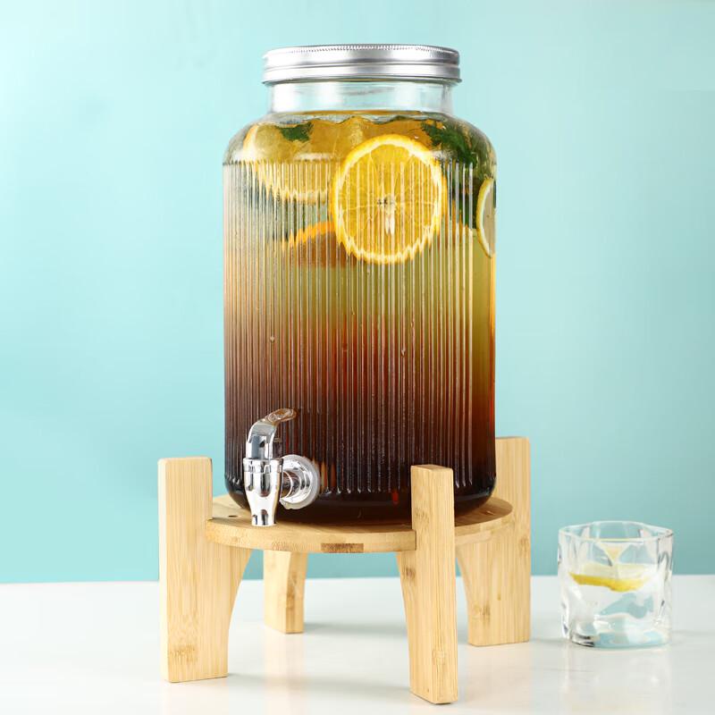 Shanchongshan Glas Getränkespender mit Zapfhahn