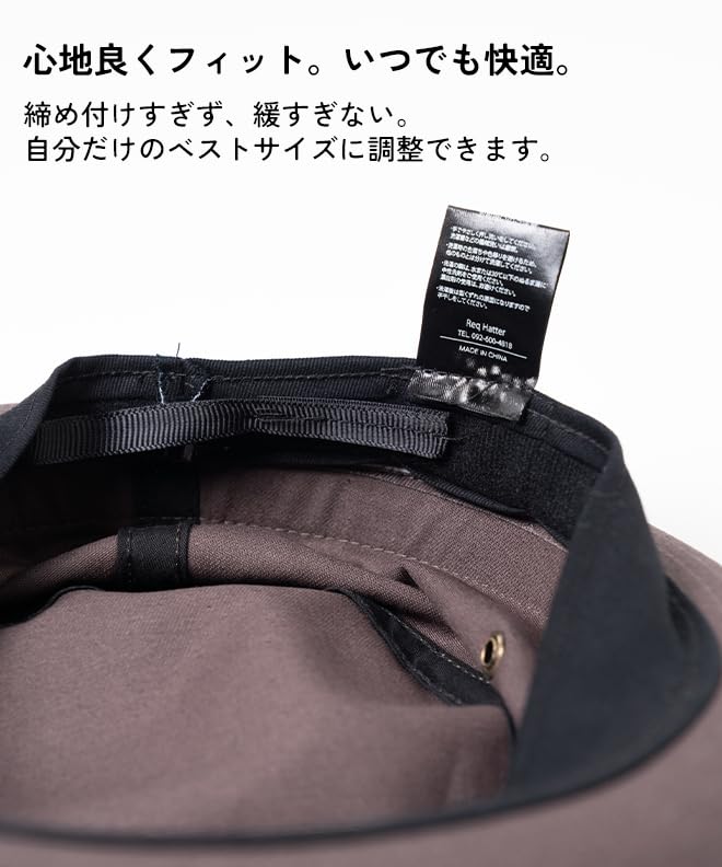 Nakota Req Hatter Cotton Pork Pie and Simple Cotton Hand Size M Gray Hat, Men's Women's, Design, Washable, Casual, Travel, Outdoor, (Head