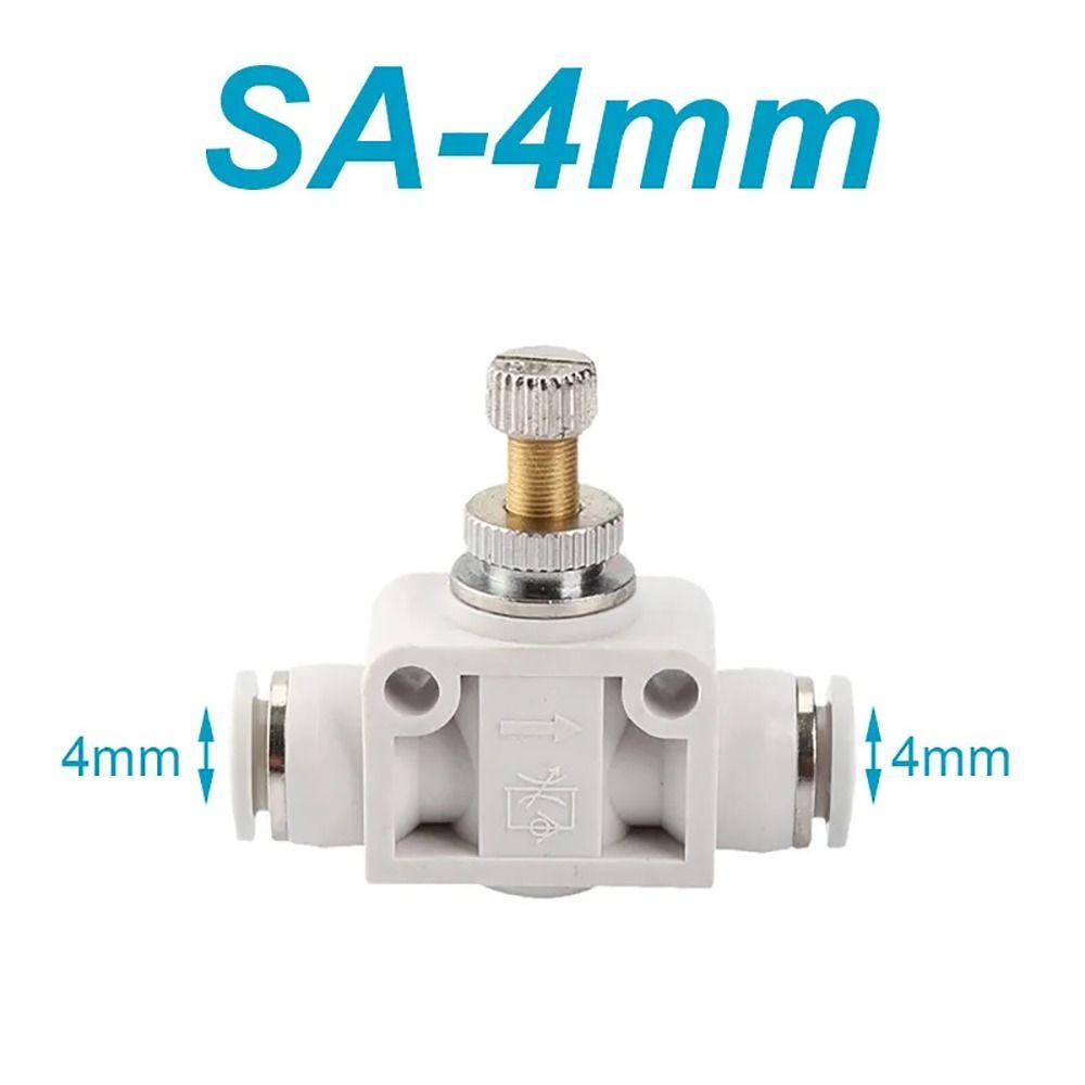

1Pcs Speed Regulation Pneumatic Throttle Valve Connector Fitting Control Valve SA-4mm