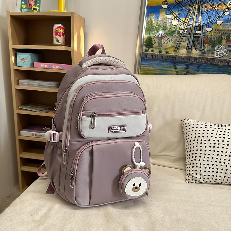 Student Schoolbag Ridge Backpack Women's Lightweight Large Capacity Backpack