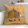 Classic Artist Sam Toft Cushion Cover Soft  EasyWash Pillow Case  Versatile for Couch Bed Travel and Office