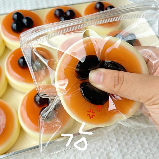 Stress Relief Souffle Squeeze Toy Slow Rising Blueberry Strawberry Cake Sensory Toy Portable Kids Adults Simulated Food Pinch Fidget Toy