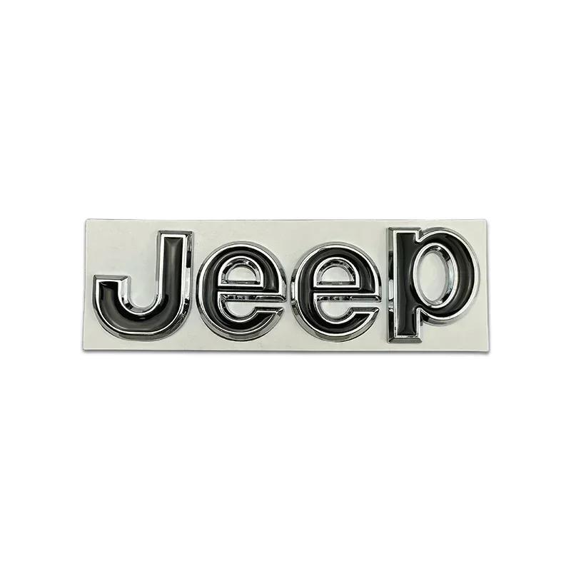For Jeep Metal Car Styling Hood Trunk Badge Mark Sticker for JEEP Wrangler Grand Cherokee Compass Renegade Patriot Rubicon Li