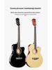 Folk 40-inch Ultra-thin Beginner Guitar for Boys & Girls - All Linden Wood, Polished Finish