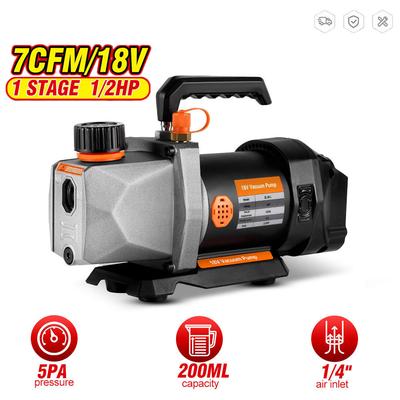 Pompa del Vuoto per Refrigerante Senza Fili 7CFM 5PA 1/2HP 1/4 Ingresso Aria Per Condizionatori Domestici A Batteria