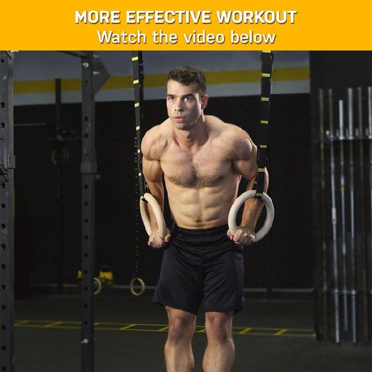 Completed Wooden Workout Rings Proper For Fitness Stretching And Recovery Meetings