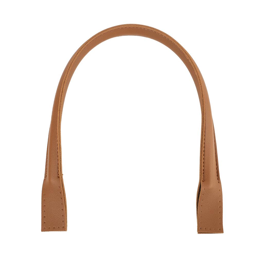 

Handmade Crochet Leather Bag Strap: Versatile Handle & Stitching Accessories коричневый