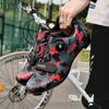 Nuove scarpe da bicicletta, scarpe da ciclismo, scarpe da bicicletta con chiusura stradale in gomma, scarpe da ciclismo sportive da uomo