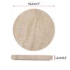 BSTKEY Marble Coasters, Round Coasters, Heat-Insulating Pads, Cup Stands, Non-Slip, Stylish, Set of 4, Yellow