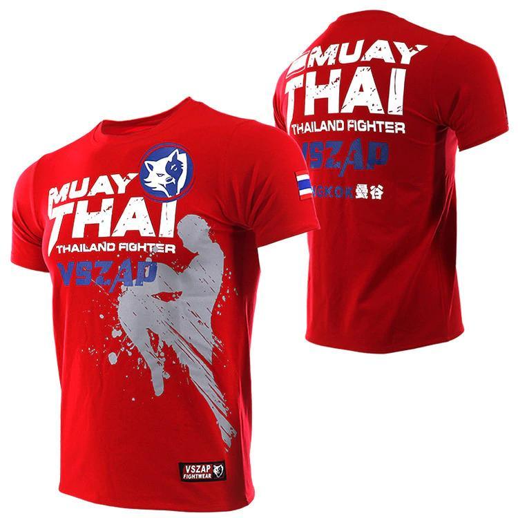 Muay Thai Kick Boxing 3D Print T-Shirt Men Women Unisex Short Sleeve O-Neck Round Neck MMA Mix Martial Art Training Fitness Workout Gym