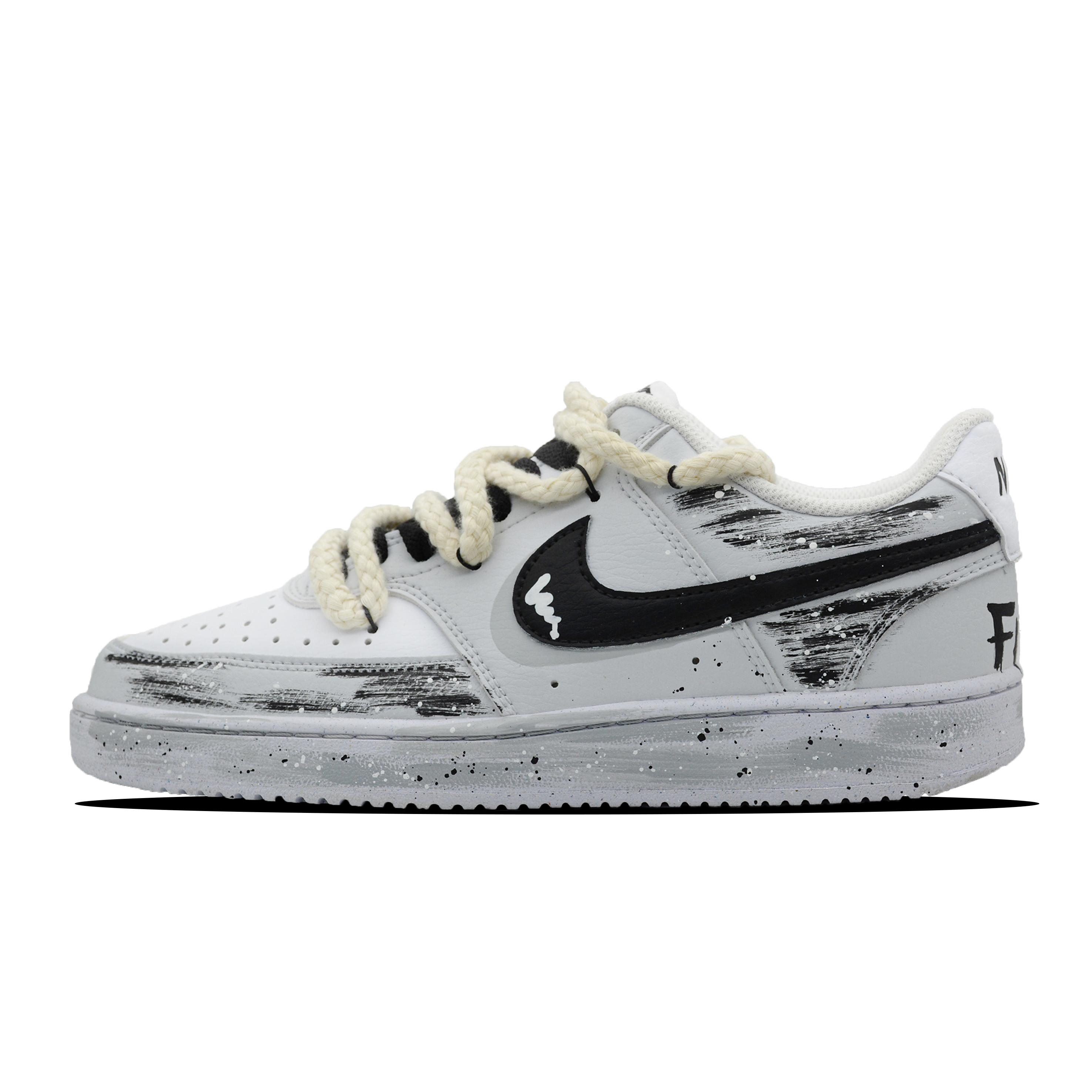 

Nike Court Vision 1 Leather Coverage Slip Resistant And Abrasion Resistant Low top Skateboard Shoes Men s DH2987-101(Team28-) 40.5