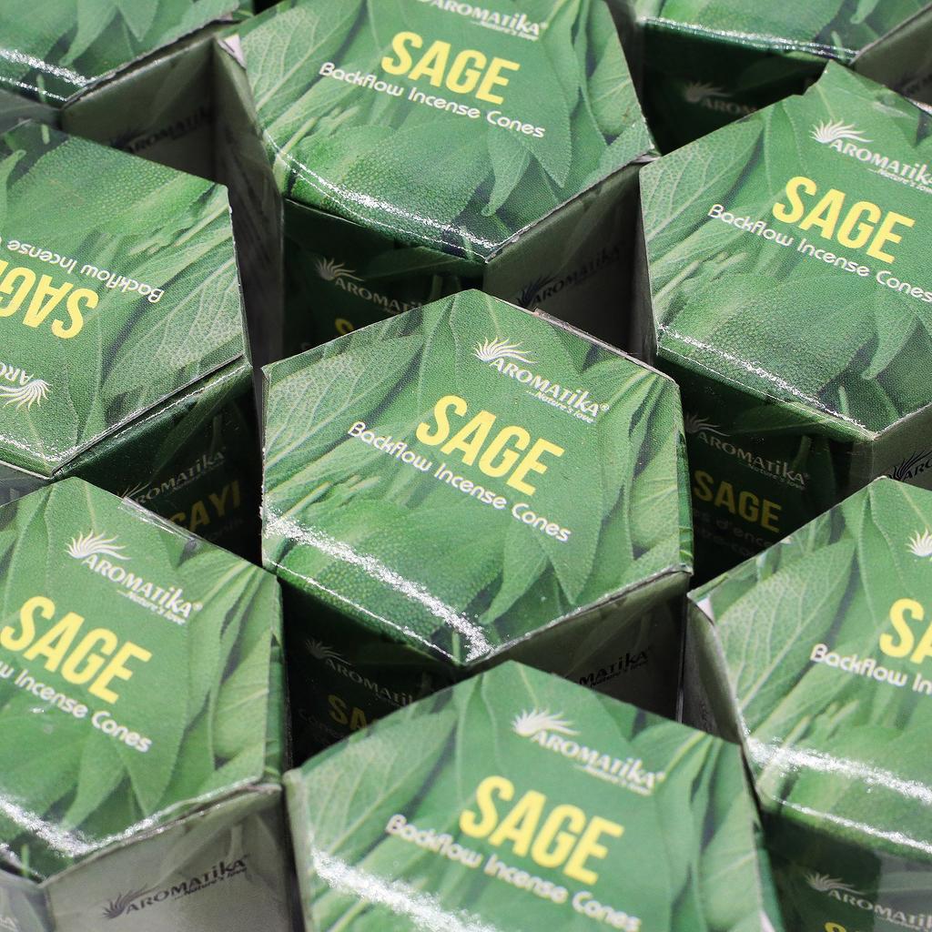 7x Backflow Incense Cones - Sage Masala 10 Count