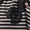 Women's Striped V-Neck Short Sleeve Two-Piece Set