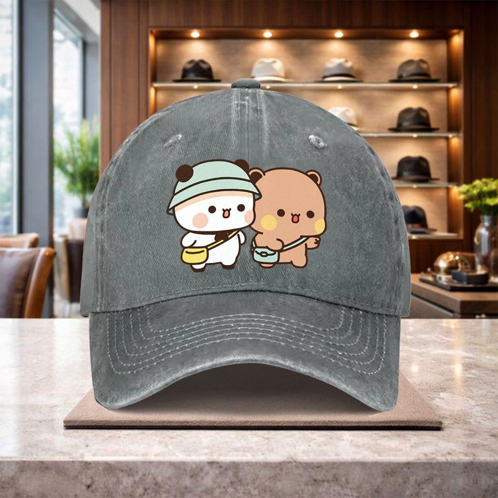 Bubu And Dudu Pattern Baseball Cap Casual Outdoor Hat Suitable for Men And Women Lightweight Adjustable Size Design Fashion