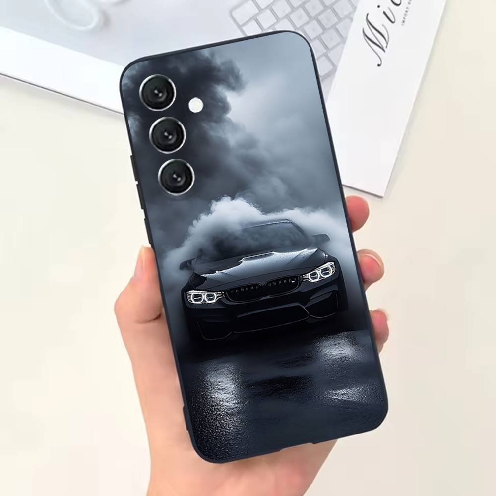 Black White for B-BMW Phone Case For Samsung Galaxy A13,A21s,A22,A31,A32,A52,A53,A71,A80,Soft Black Shell