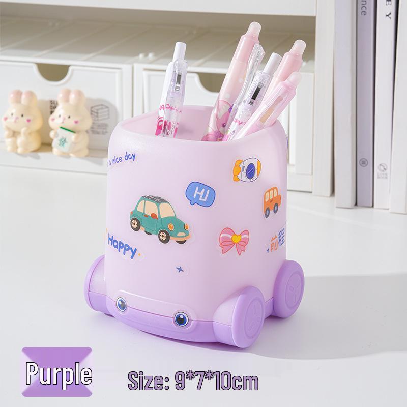 Cartoon DIY Pencil Holder - Large Capacity Storage for Kids