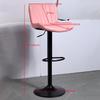 Adjustable Swivel Bar Stool with Backrest for Hotel, Reception, or Study Room