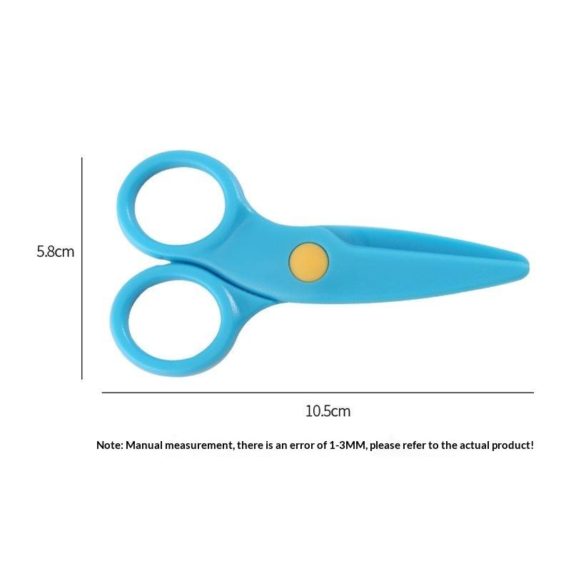 Kids Safe Craft Scissors Rounded Safety Edge 1Pc Portable Set for Toddlers Home DIY Craft Kindergarten Supplies