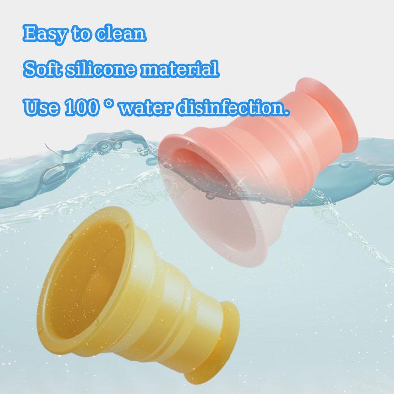 Kids Rainbow Silicone Cup Stacking Game Soft Glue Suction Cup Bath Water Play Color Cognitive Educational Toys For 1-3 Years Old