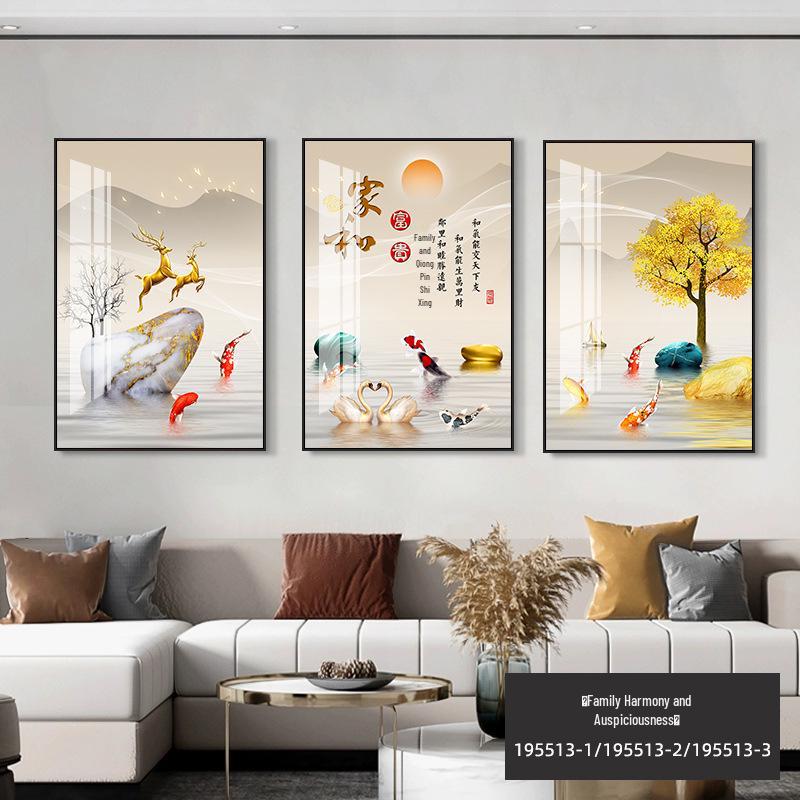 Nordic Minimalist Triptych: Modern Decorative Wall Art for Living Room, Bedroom, or Dining Area