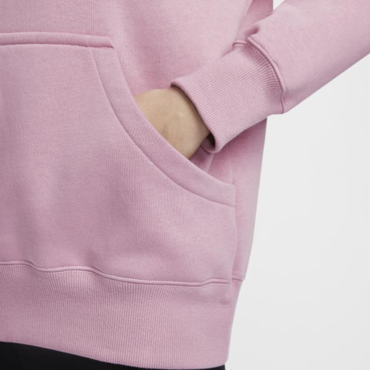 Nike Pullover Comfortable Skin-Friendly Hooded Long Sleeve Sweatshirt Women Sweatshirt Pink DQ5861699