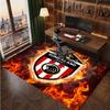 Tappeto in Velluto di Cristallo con Stampa del Sunderland Football Club, Comodo Assorbente d'Acqua Antiscivolo Tappeto per Pavimenti Interni