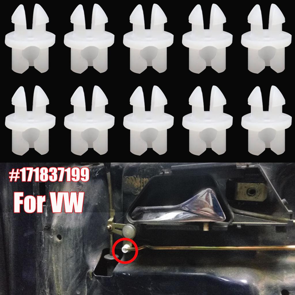 Front Rear Door Lock Rod Connector Latch Catch Clips Rivets 171837199 For VW Golf 3 4 5 Passat B4 B3 Polo 6N Transporter T4