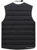 Men's Plus Size Cotton Vest - Sleeveless, Warm, Casual Fit for Seniors - Ideal for Autumn and Winter