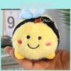 Cute Bee Plush Toy Pendant With Premium Velvet Fabric For Keys And Backpack