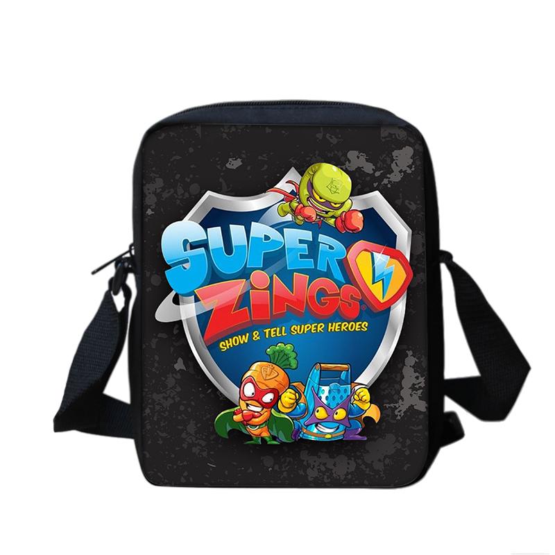 Super Zings Boy & Girl Cartoon Anime Printed Shoulder Bag Kids Casual Tote Phone Bag Men & Women Shopping bag Best Birthday Gift