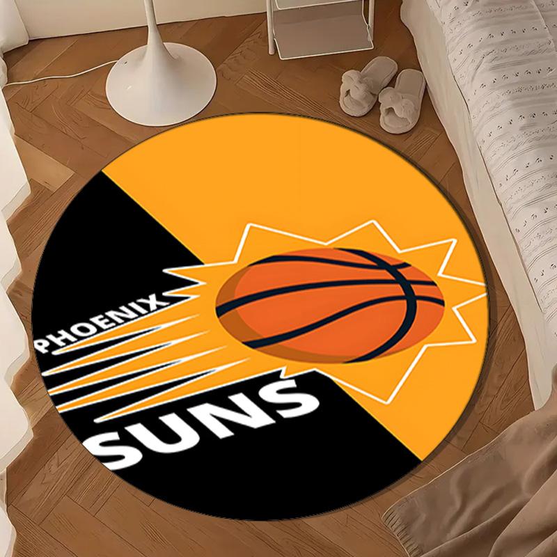 Suns Basketball Artwork Round mat, Anti-slip Circle Carpet Chair rug For livingroom,Bedroom, doormat home decor Gift Christmas Gifts