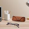 Fashionable Eyeglass Pouch Soft PU Leather Sunglasses Case for Men and Women On-the-Go