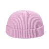 Bonnet  Hat Solid Color Women Skullcap Knitted Brimless Hat Korean Style Beanie Hats Men Docker Cap