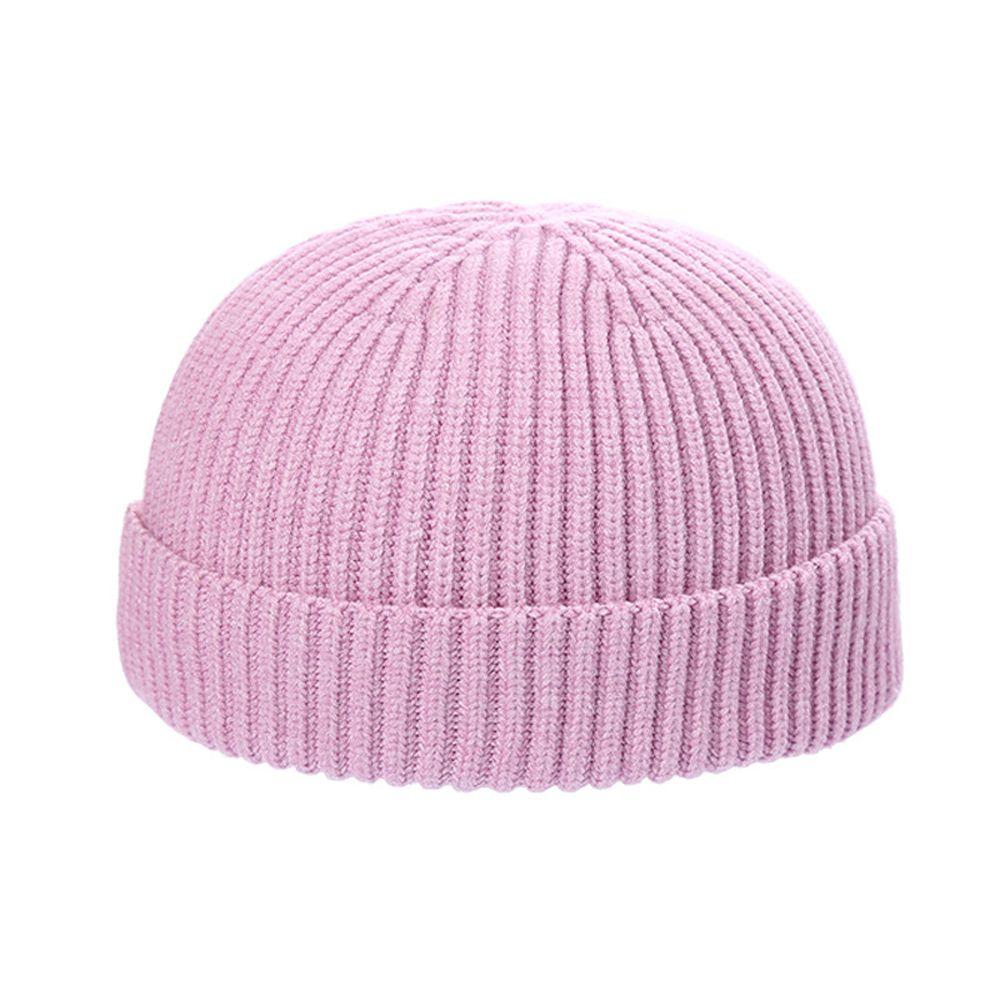 Color Hip Hop Melon Hat Knitted Brimless Hat Korean Style Beanie Hats Men Docker Cap Women Skullcap