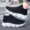 2025 New Large Size Fly-woven Summer and Autumn Breathable Sports Shoes One Pedal Casual Shoes Couple Shoes Women's Shoes