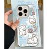 Transparent Soft Cartoon Puppy Phone Case for Apple 12/13/14/15/16 Pro Max and 15 Plus