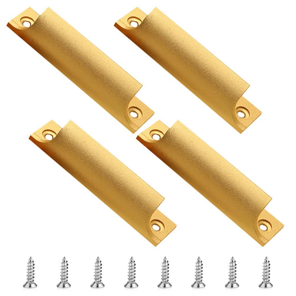 4 st Möbelhandtag Skåpsknoppar Köksskåpshandtag Lådhandtag Aluminiumlegering Skärmfönsterhandtag Beslag