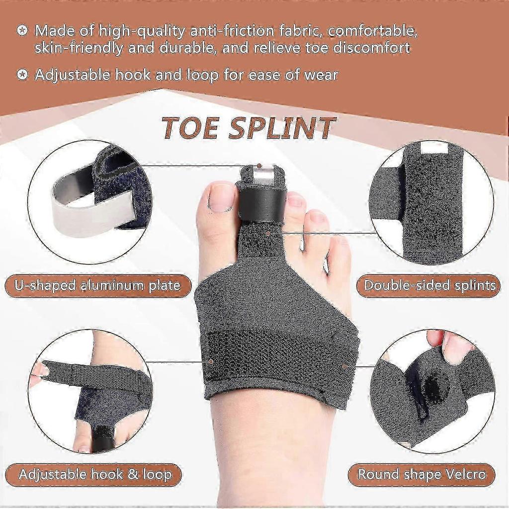 2025 Corrector Hammer Toe Brace for Bent Broken Crooked Curled Claw and Overlapping Toes with Toe Splint Support